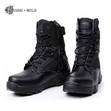 offer Delta Unisex Delta Military Tactical Leather Boot - Hightop Black