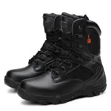 offer Delta Unisex Delta Military Tactical Leather Boot - Hightop Black