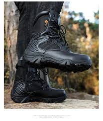 offer Delta Unisex Delta Military Tactical Leather Boot - Hightop Black