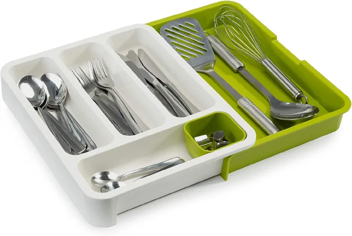 Cutlery Storage Tray Spoon Fork Storage Drawer Separation Expandable Container Cabinet Kitchen Organizer Plateau Knife Holder Large