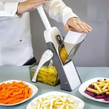 Mandoline Slicer for Kitchen, Large Vegetable Chopper, Multi Veggie Food Julienne, Dicer, French Fry, Stainless Steel Blades Thickness Adjuster Kitchen Chopping Artifact