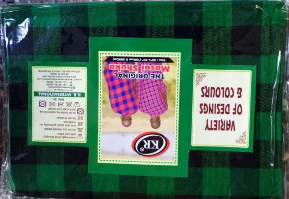 Maasai Wear Maasai Shuka Throw Blanket.