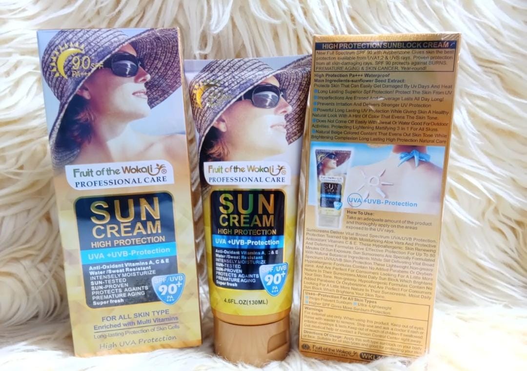 Fruit Of The Wokali Sun Cream High Protection SPF/UVB 90+ - 130ml