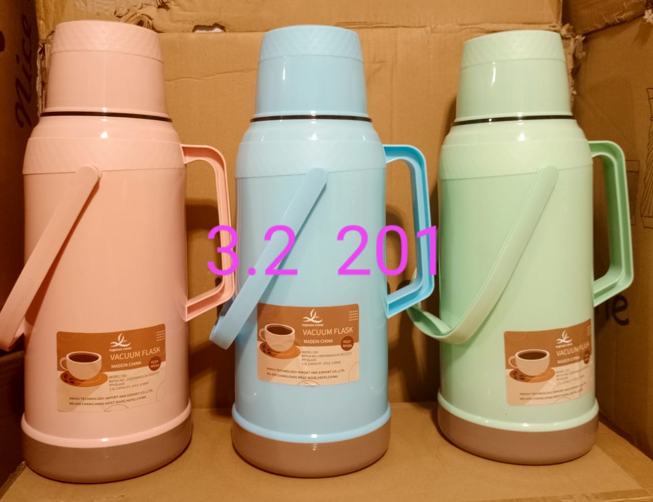 Nice One Hot Vacuum Thermos Flask Double Wall. Nice One flask is suitable for indoor & outdoor activities. Beautifully designed and keeps liquid hot for up to to 12 hours.