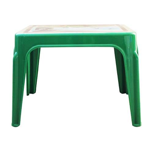 Plastic table kenpoly decorated surface small comes in blue,green ,maroon and brown