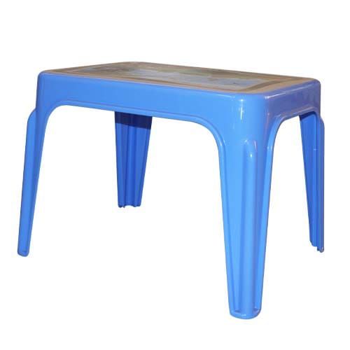 Plastic table kenpoly decorated surface small comes in blue,green ,maroon and brown