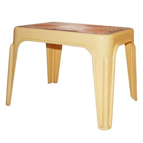 Plastic table kenpoly decorated surface small comes in blue,green ,maroon and brown