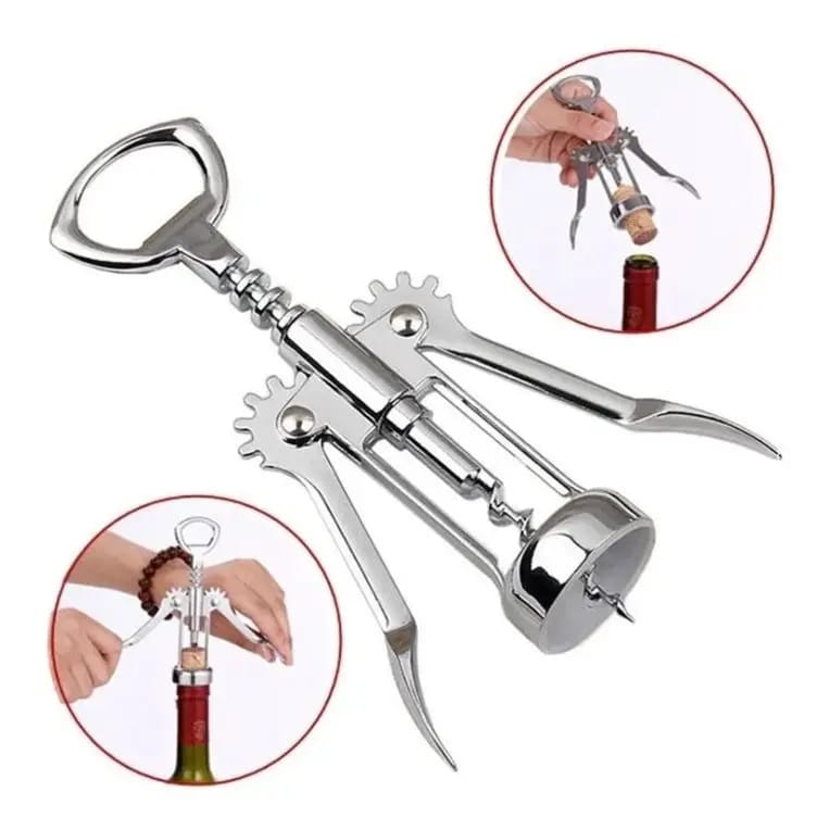 Stainless steel Corkscrew wine opener   Made of stainless steel  durable