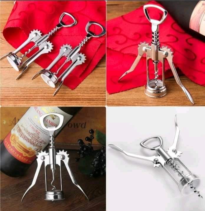 Stainless steel Corkscrew wine opener   Made of stainless steel  durable
