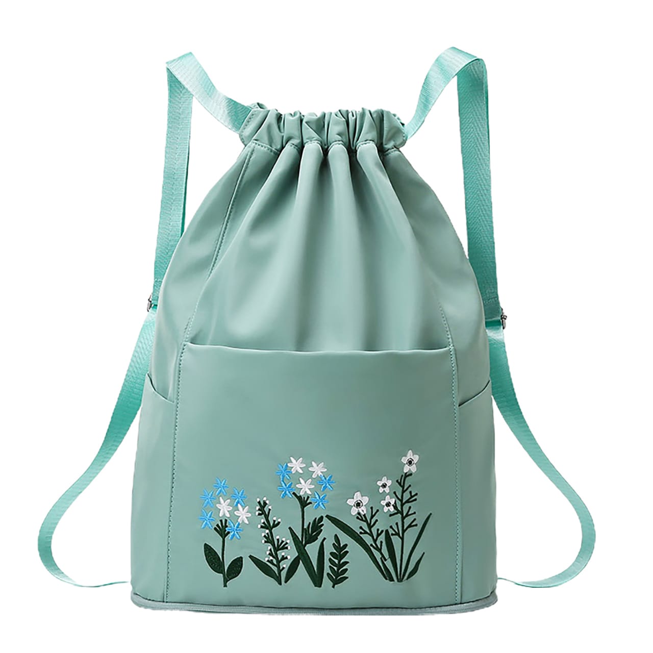 Foldable flower back pack aesthetic bag for ladies