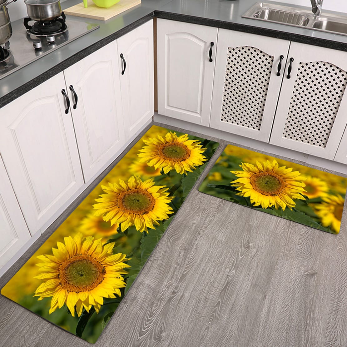 2pcs 3D kitchen mats set of 2pcs 40 by120cm Aesthetic 3D mats