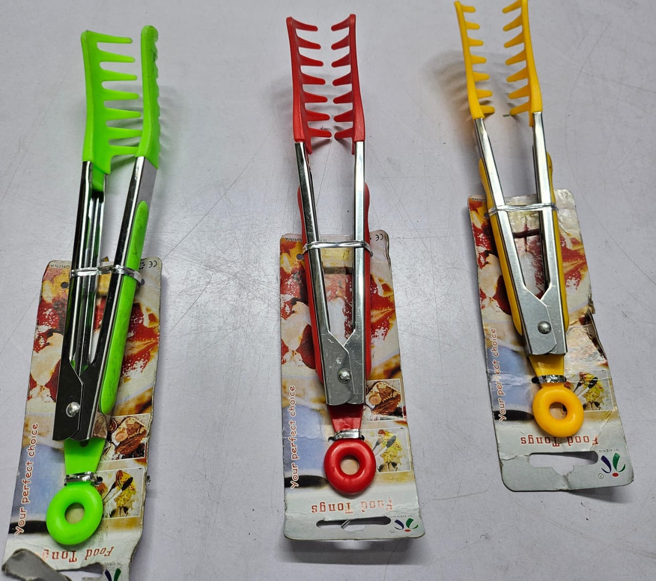 Multifunctional bread clamp bbq nonstick coloured tong kitchen clip bread/meat/steak holder