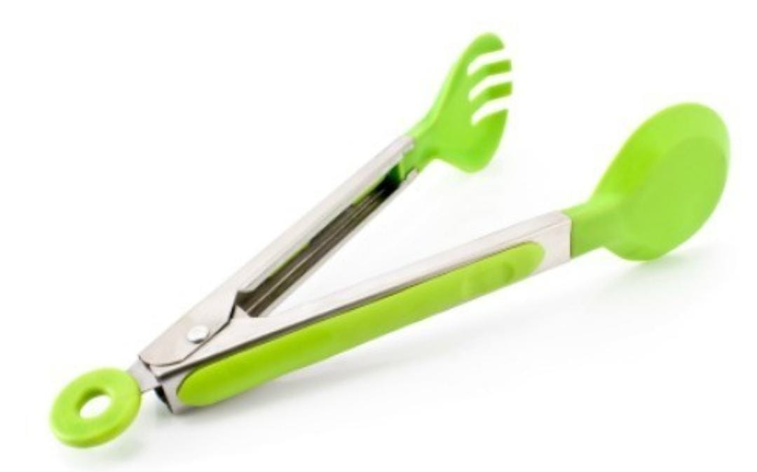 Multifunctional bread clamp bbq nonstick coloured tong kitchen clip bread/meat/steak holder