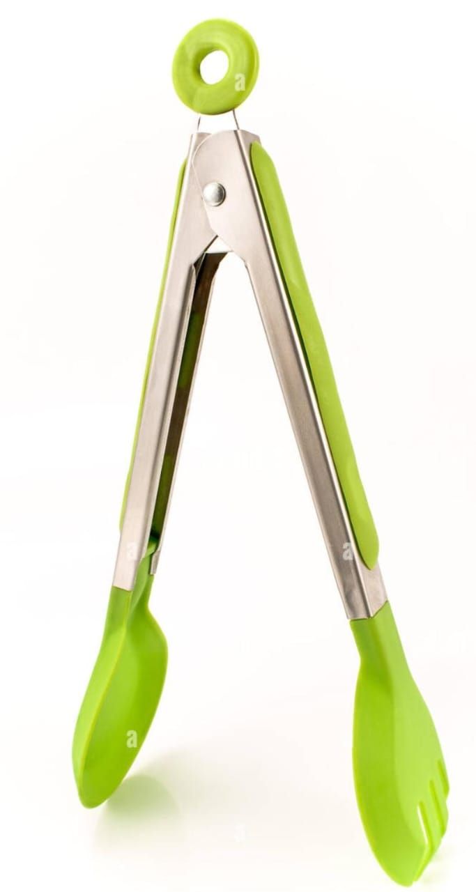 Multifunctional bread clamp bbq nonstick coloured tong kitchen clip bread/meat/steak holder