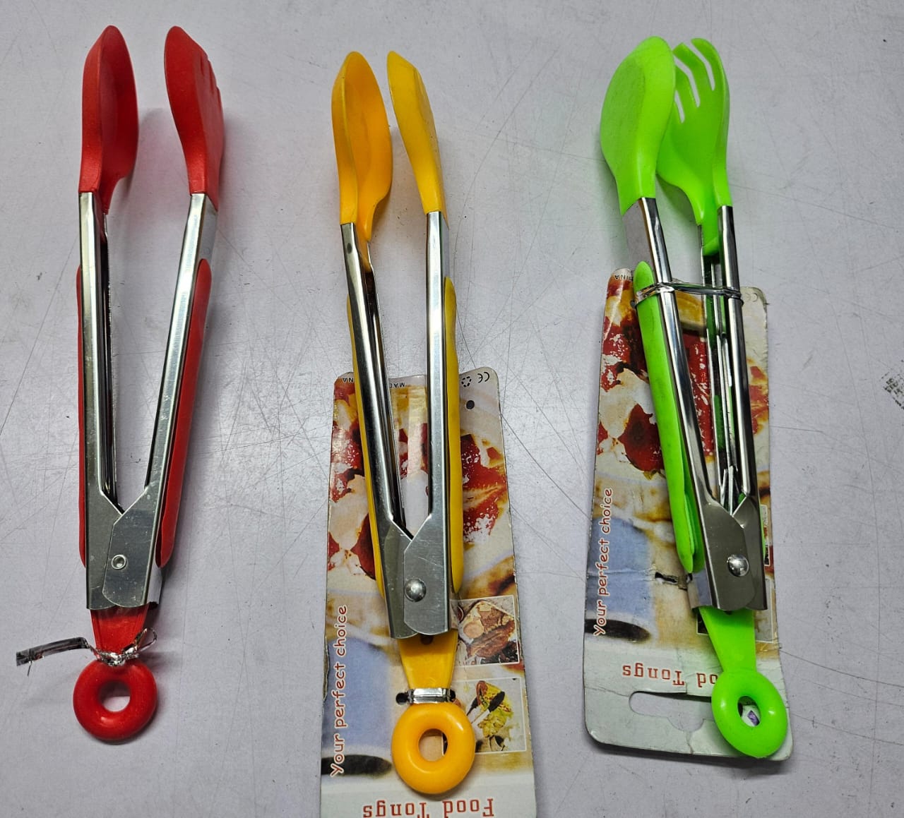 Multifunctional bread clamp bbq nonstick coloured tong kitchen clip bread/meat/steak holder