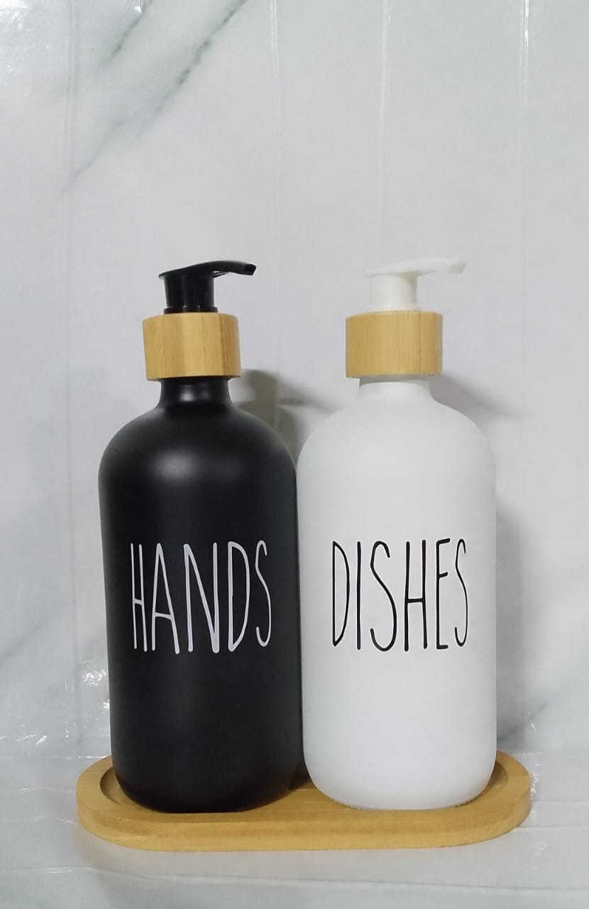 3in1 HANDS - DISHES, SOAP - LOTION branded  and unbranded Refillable ceramic