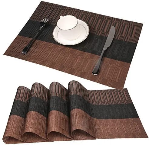 6Pcs table PVC table mats aesthetic for food serving
