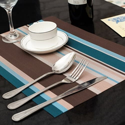 6Pcs table PVC table mats aesthetic for food serving