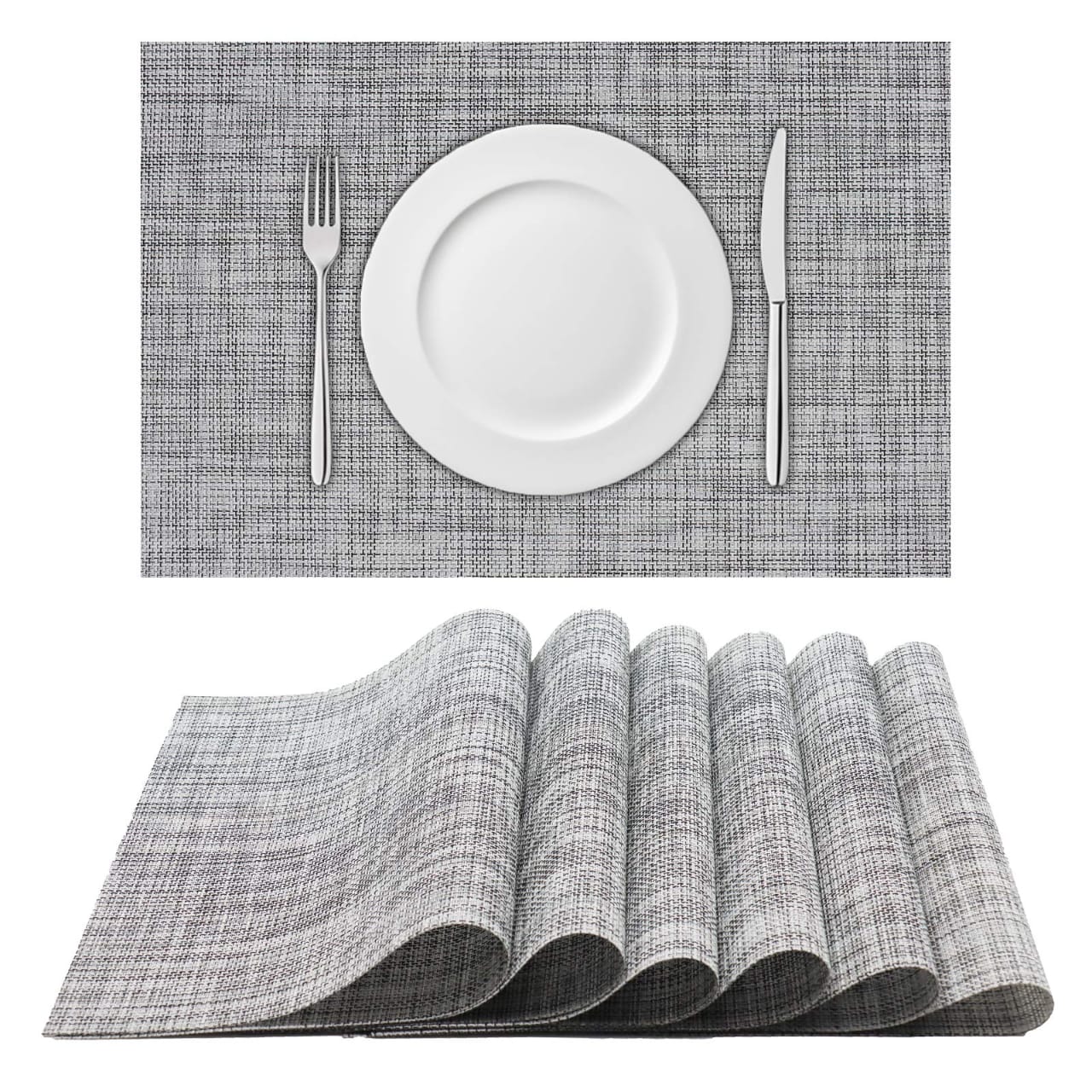 6Pcs table PVC table mats aesthetic for food serving