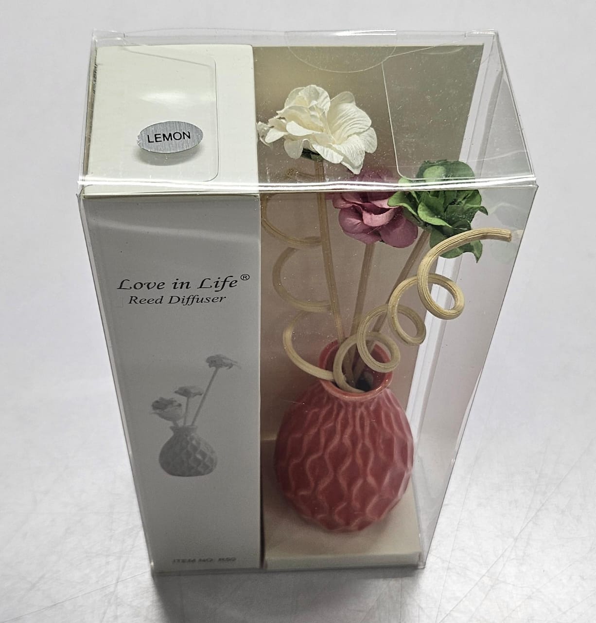 Decorative flowers &ceramic vase Reed diffuser  with 50ml long lasting essential oil LAVENDER,LILY,OCEAN,ROSE,JASMINE