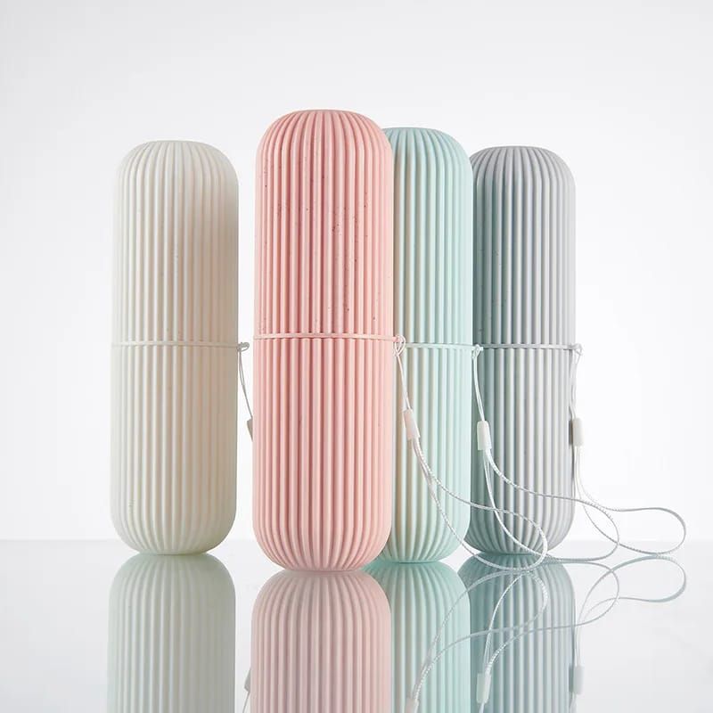 Nordic Portable Toothbrush Storage Box  Big capacity high quality ABS
Size: 21*8cm.
