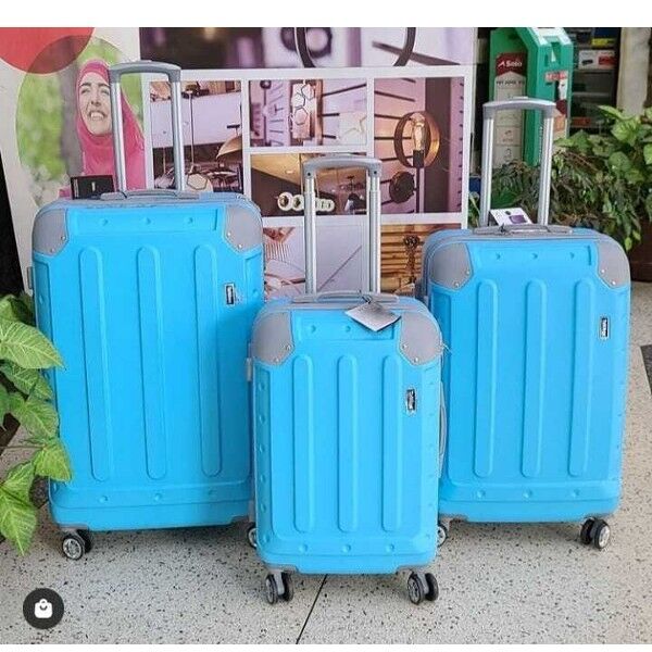 3 in 1 suitcase  plastic travelling suitcase