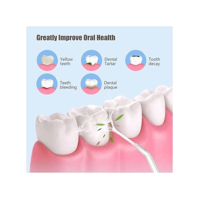 3 Modes USB Rechargeable Dental Floss 4 Clean Heads Oral Irrigator