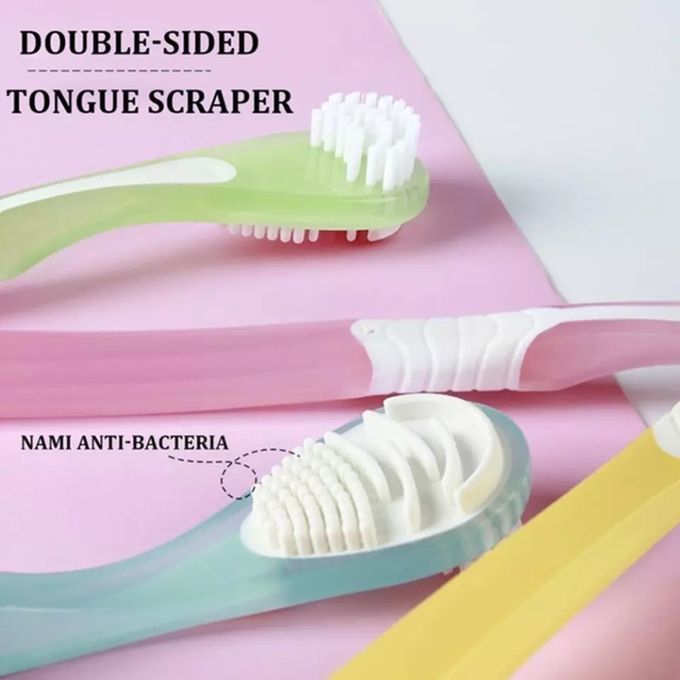 Double Side Tongue Cleaner Brush For Tongue Cleaning