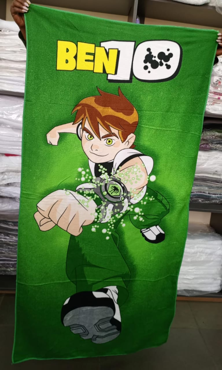 *Restocked‼️Cartoon Themed Towels*
 ▪️Size 70 cm * 140 cm
 ▪️ It's an amazing feeling to wrap your kid in a soft, absorbent, fluffy bath towel after a warm shower! Made of 100% cotton fabric, this tow