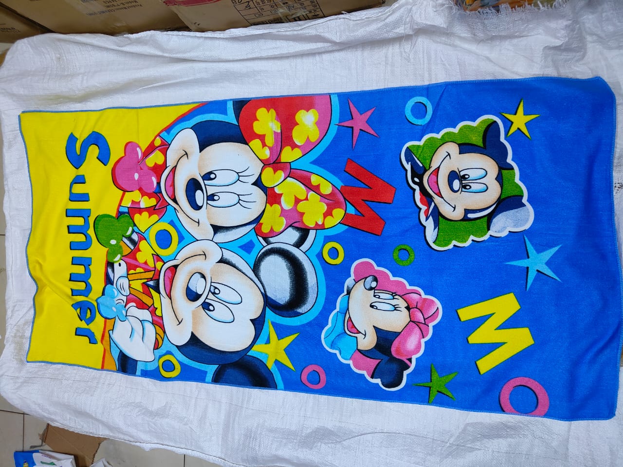 *Restocked‼️Cartoon Themed Towels*
 ▪️Size 70 cm * 140 cm
 ▪️ It's an amazing feeling to wrap your kid in a soft, absorbent, fluffy bath towel after a warm shower! Made of 100% cotton fabric, this tow