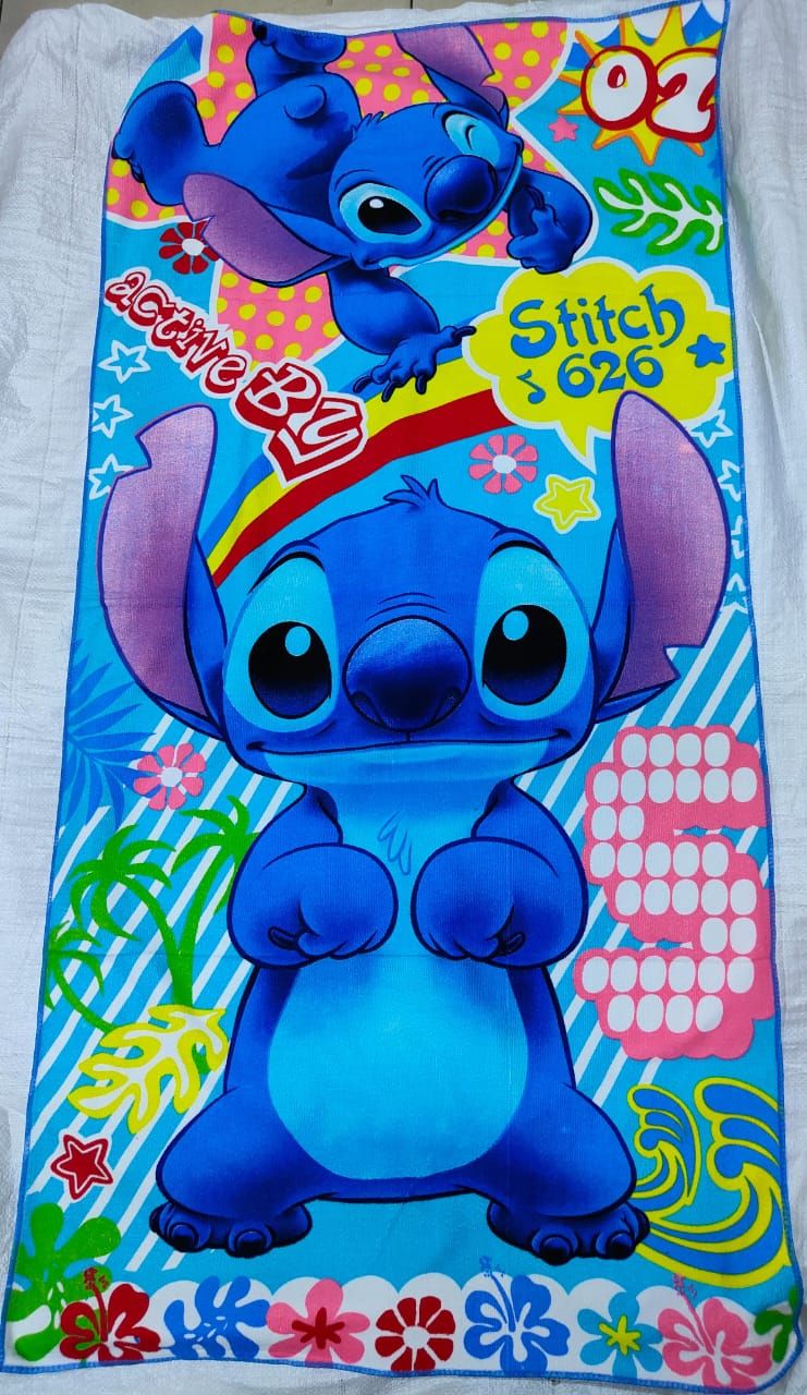*Restocked‼️Cartoon Themed Towels*
 ▪️Size 70 cm * 140 cm
 ▪️ It's an amazing feeling to wrap your kid in a soft, absorbent, fluffy bath towel after a warm shower! Made of 100% cotton fabric, this tow