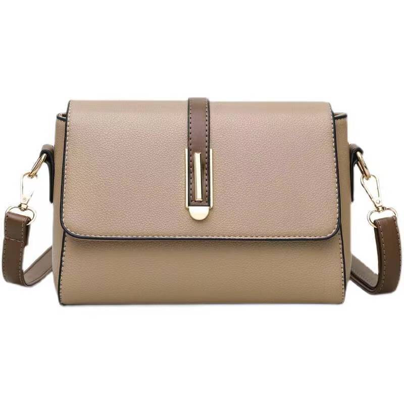 2024 new women's crossbody bag commuter single shoulder tofu bag small square bag cowhide bag women's real leather bag The Quality Of The Whole Network Is First