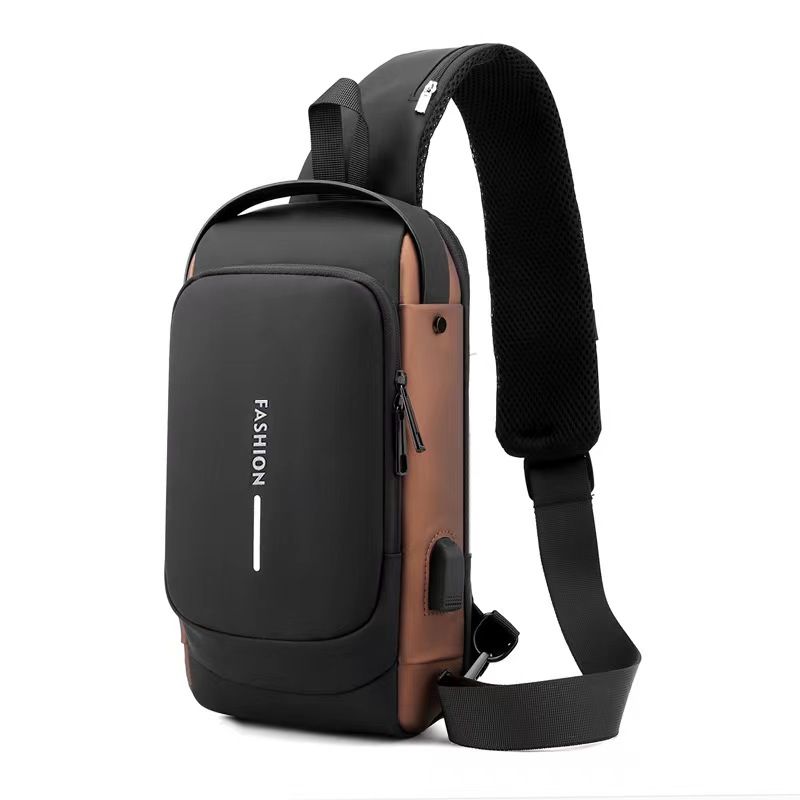 Crossbody Bag Men 2024 Fashion Brand Men's Chest Bag Tooling Motorcycle Backpack Trend Sports Waterproof Shoulder Bag The Quality Of the Whole Network Is First