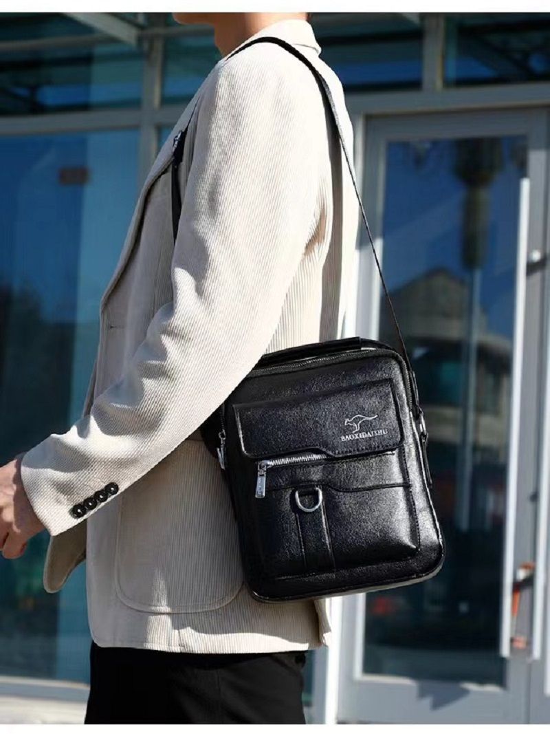 Multifunctional Genuine Leather Texture Men's Shoulder Crossbody Bag Head Layer Cowhide New Hundred Handheld Small Bag The Whole Network Quality First Price Lowest