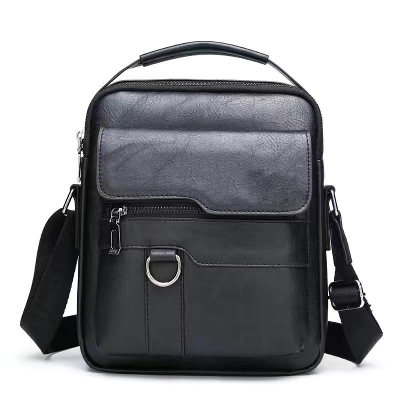 Multifunctional Genuine Leather Texture Men's Shoulder Crossbody Bag Head Layer Cowhide New Hundred Handheld Small Bag The Whole Network Quality First Price Lowest