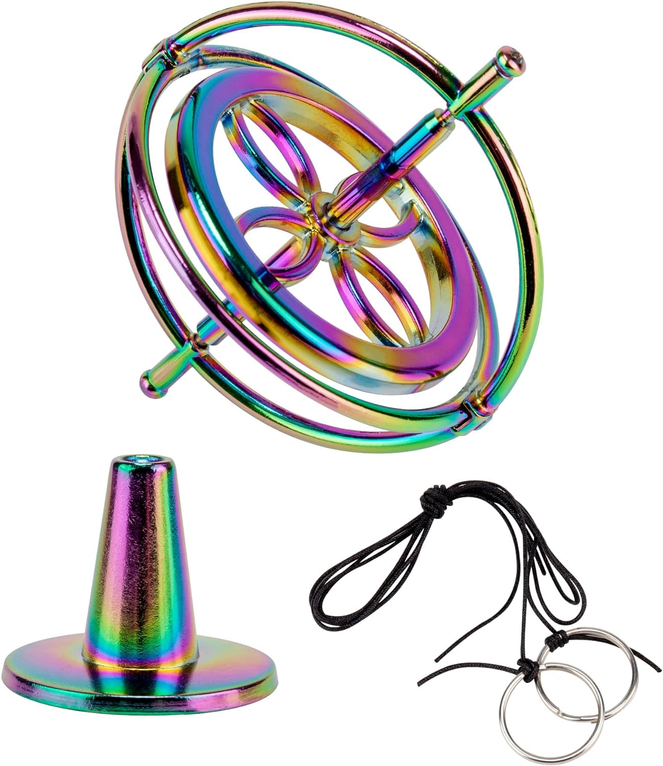 gyroscope Toy Anti Gravity Rotating Desk Gyroscope Yo-Yos Flying Motion Balance Physics Toy Educational Training Gift