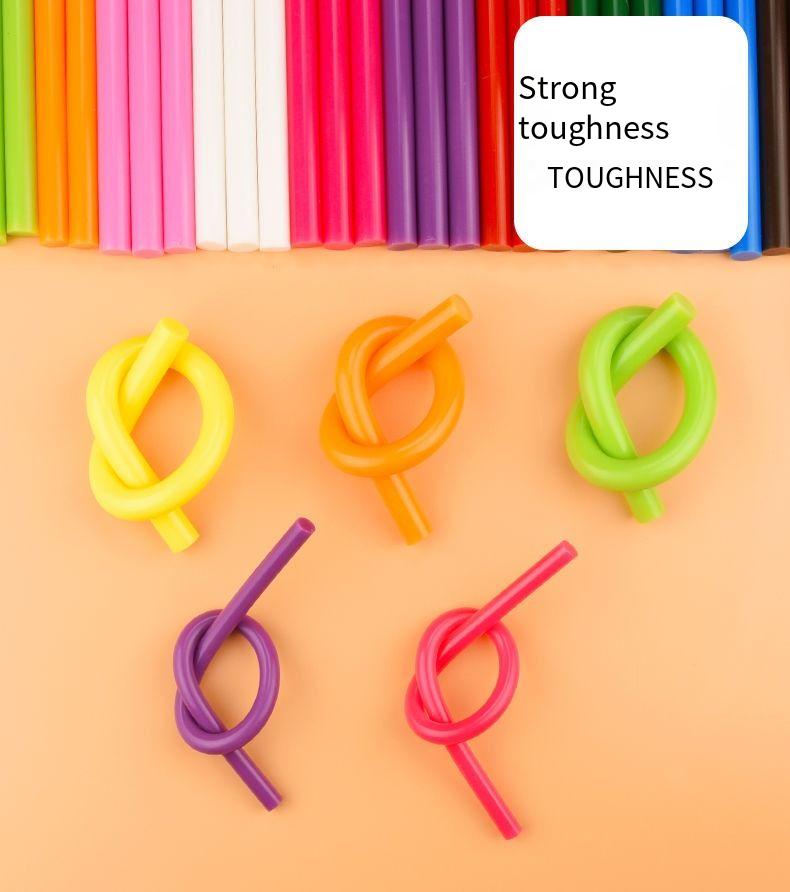30pcs 7X250mm colorful hot melt adhesive sticks strong and high-viscosity color adhesive tape is suitable for inserting into 7mm glue gun