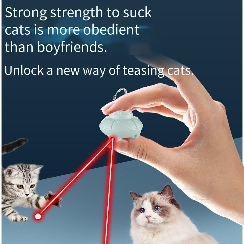 Automatic Cat Dog Laser Toys Add Collar bell Wearable Interactive Cat Toys for Indoor Cats Kitty Dogs Kitten Exercise Collar Toys Cat Enrichment