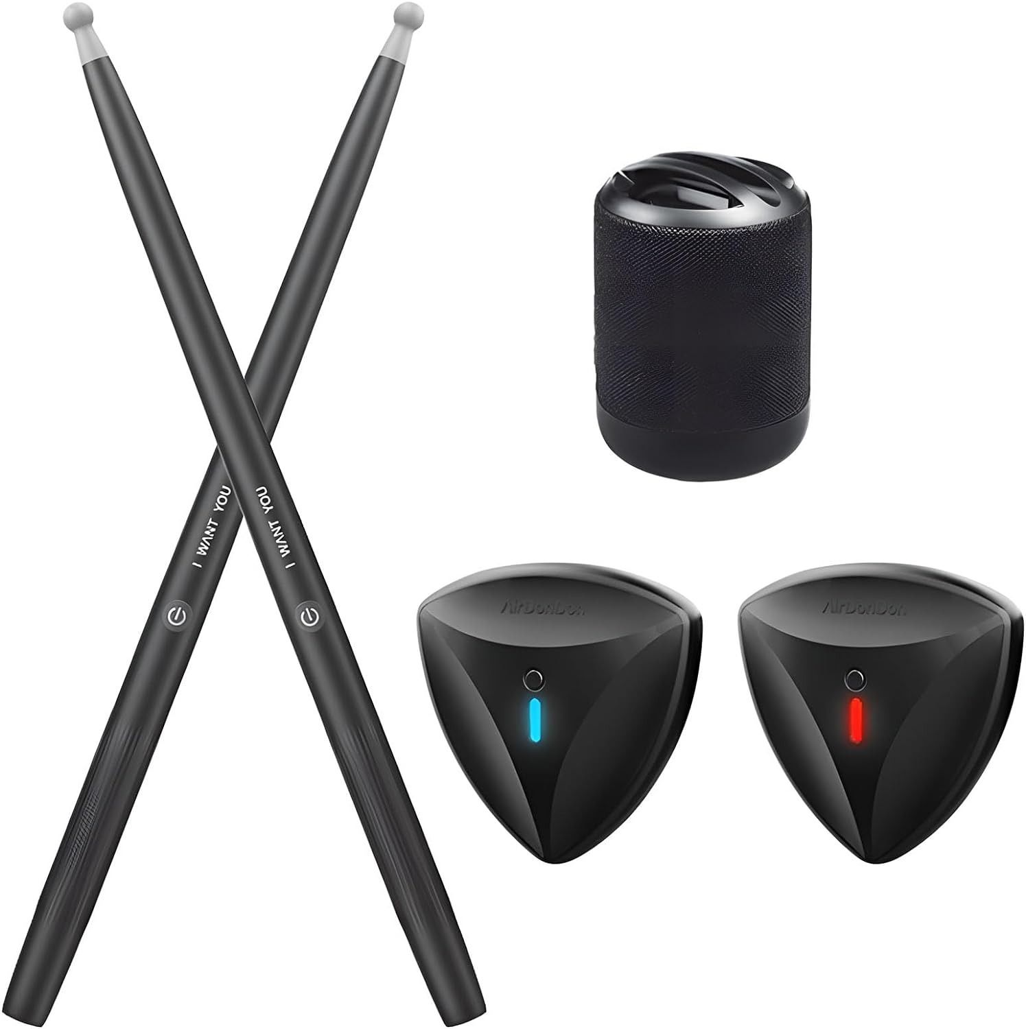 Air Drum Set Electronic Drum Set,Portable Quiet Air Dum set, USD MIDI Function Gift for Kids Adults Dum Beginners Practitioners
