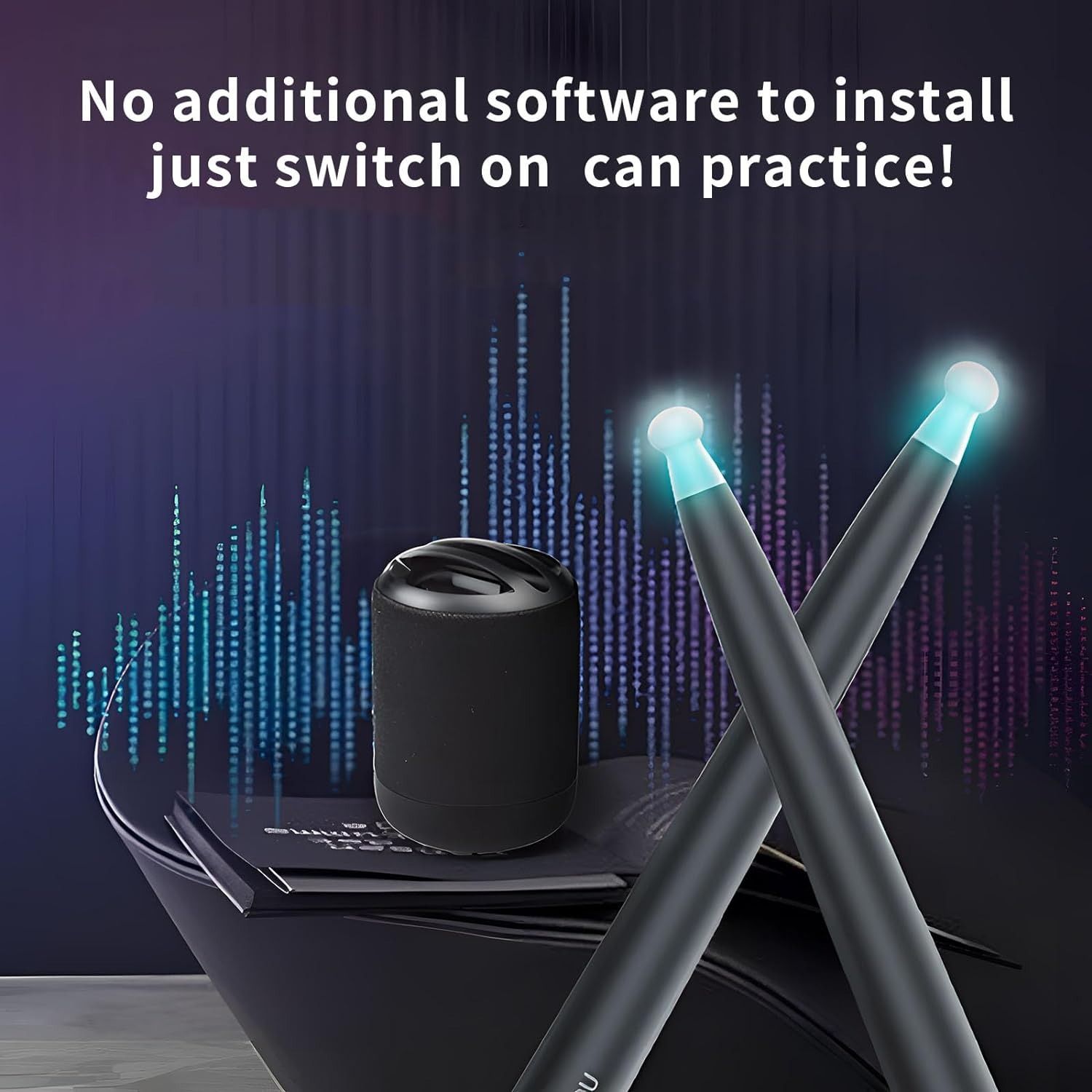 Air Drum Set Electronic Drum Set,Portable Quiet Air Dum set, USD MIDI Function Gift for Kids Adults Dum Beginners Practitioners