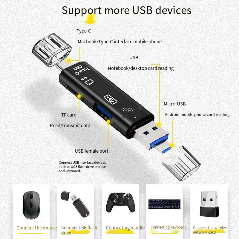 All-in-one OTG card reader usb3.0 high-speed universal tf card multifunctional computer SLR camera car phone Card Readers