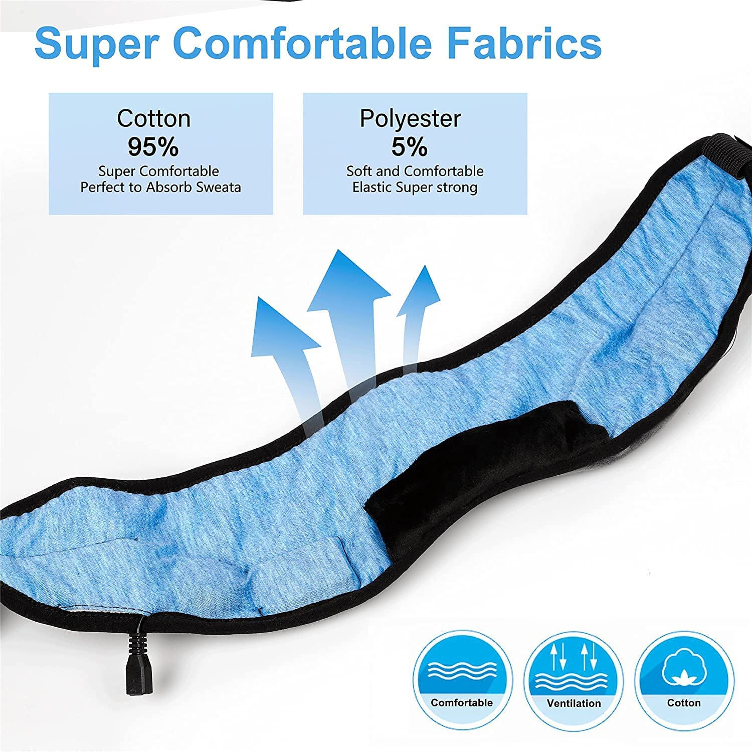 Sleep Headphones Bluetooth Eye Mask Wireless Bluetooth 5.0 Headphones Music Travel Sleeping Headphones Handsfree Sleeping Mask with Built-in Speakers Microphone Washable