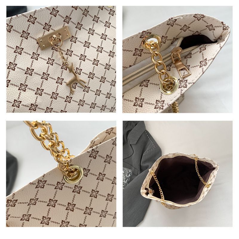 Urban Simple Fine Workmanship Large Capacity Ladies Fashion Student Class Shoulder Tote Bag Shoulder Bags
