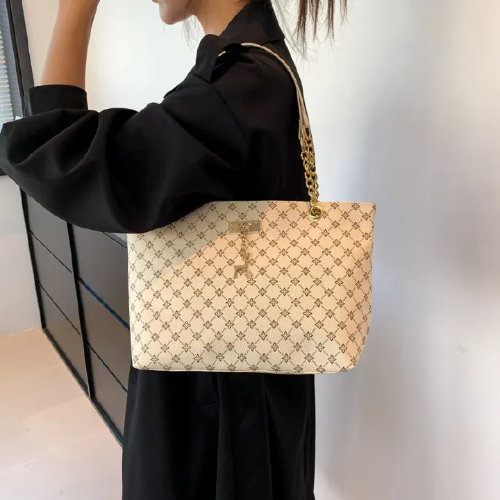 Urban Simple Fine Workmanship Large Capacity Ladies Fashion Student Class Shoulder Tote Bag Shoulder Bags