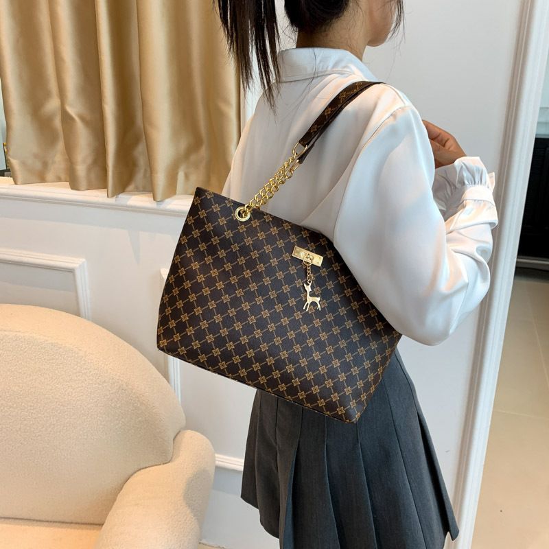 Urban Simple Fine Workmanship Large Capacity Ladies Fashion Student Class Shoulder Tote Bag Shoulder Bags