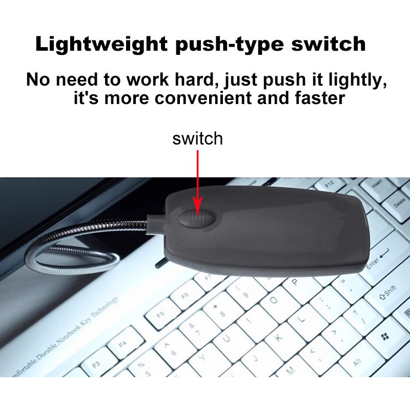 USB table lamp night light high-brightness LED with switch small portable study and work eye protection plug-in  USB plug plug and play