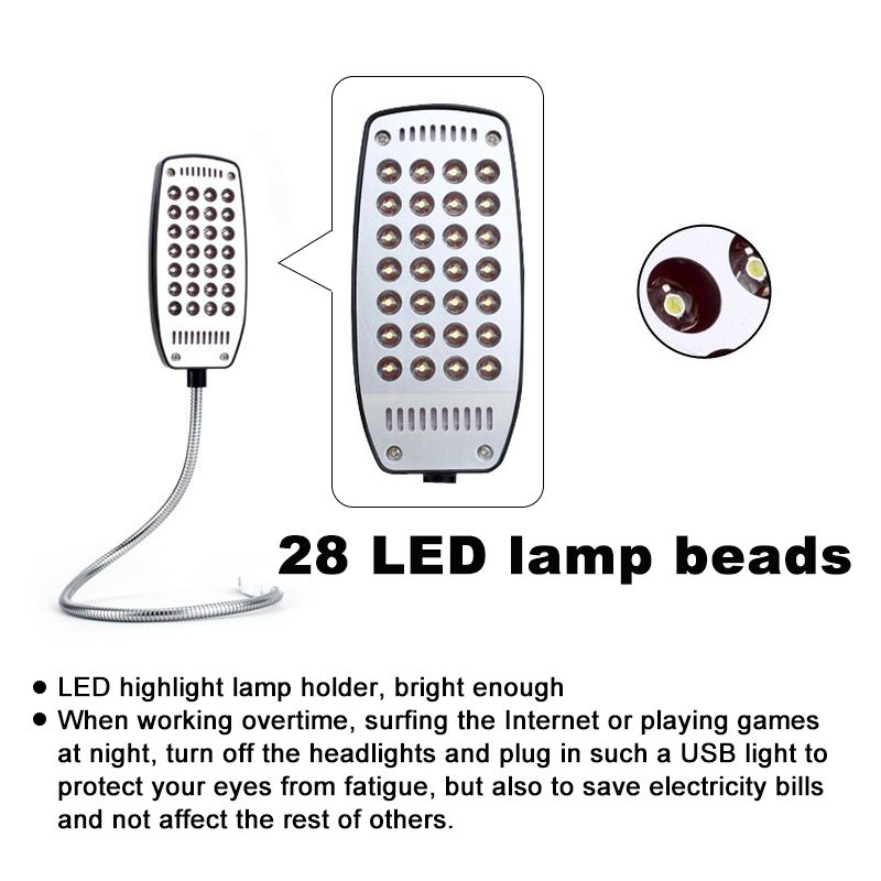 USB table lamp night light high-brightness LED with switch small portable study and work eye protection plug-in  USB plug plug and play
