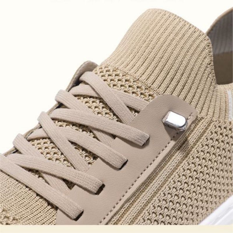 Mesh Breathable Soft Bottom Running Men's Thin Low-Top Flying Woven Slip-On Casual Sports Shoes