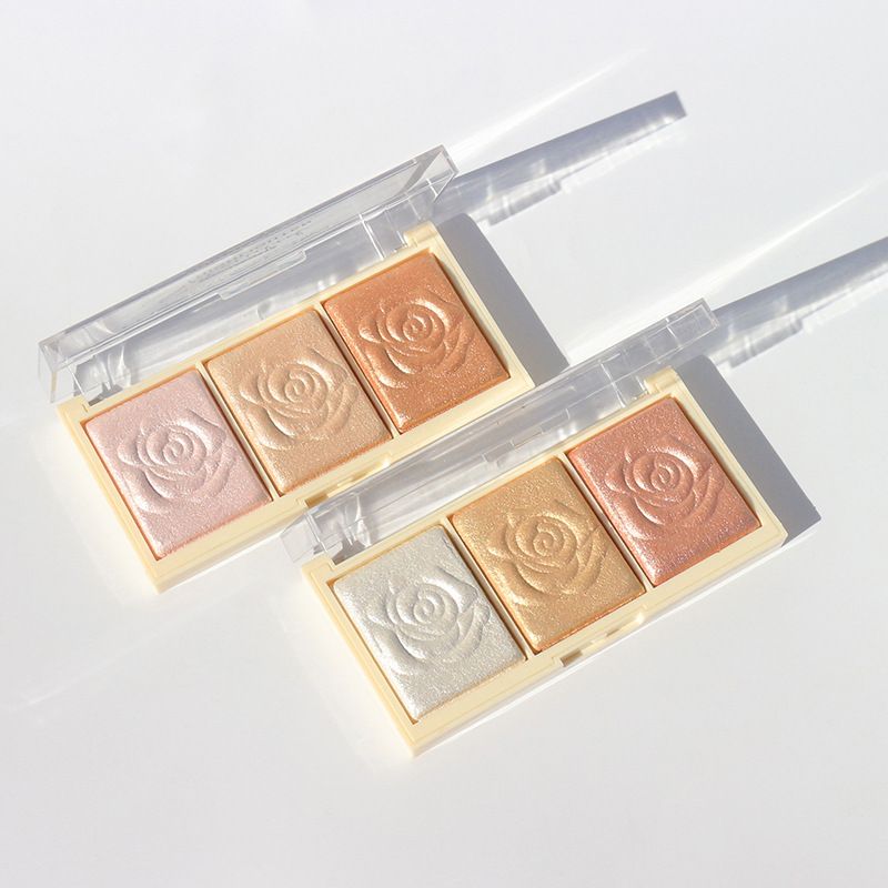 3 Colors Highlighters Bronzer Pressed Powder Blusher Bronzer Pearl Contour Luminizers Eye shadow