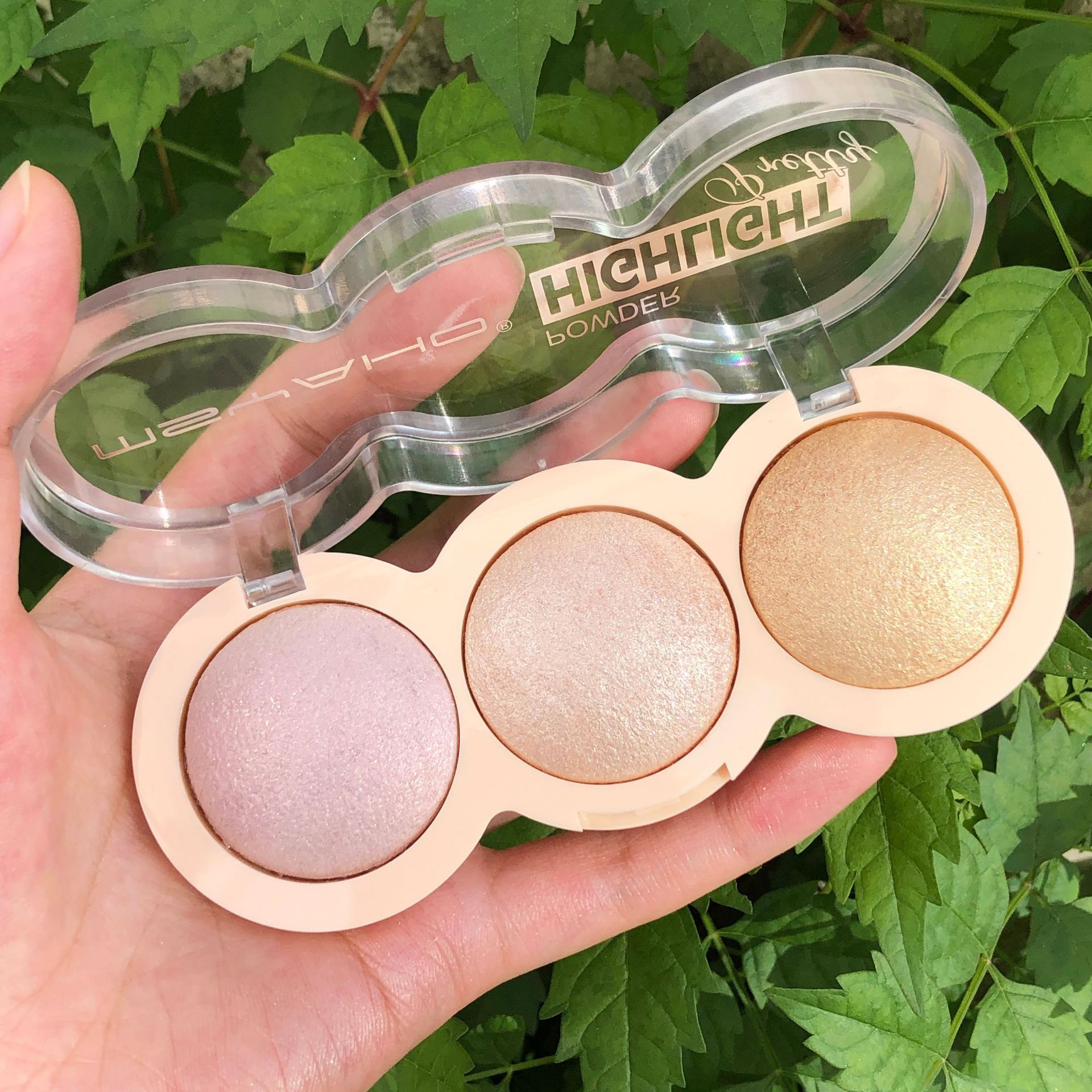 3 Colors Highlighters Bronzer Pressed Powder Blusher Bronzer Pearl Contour Luminizers Eye shadow Brighten Refine